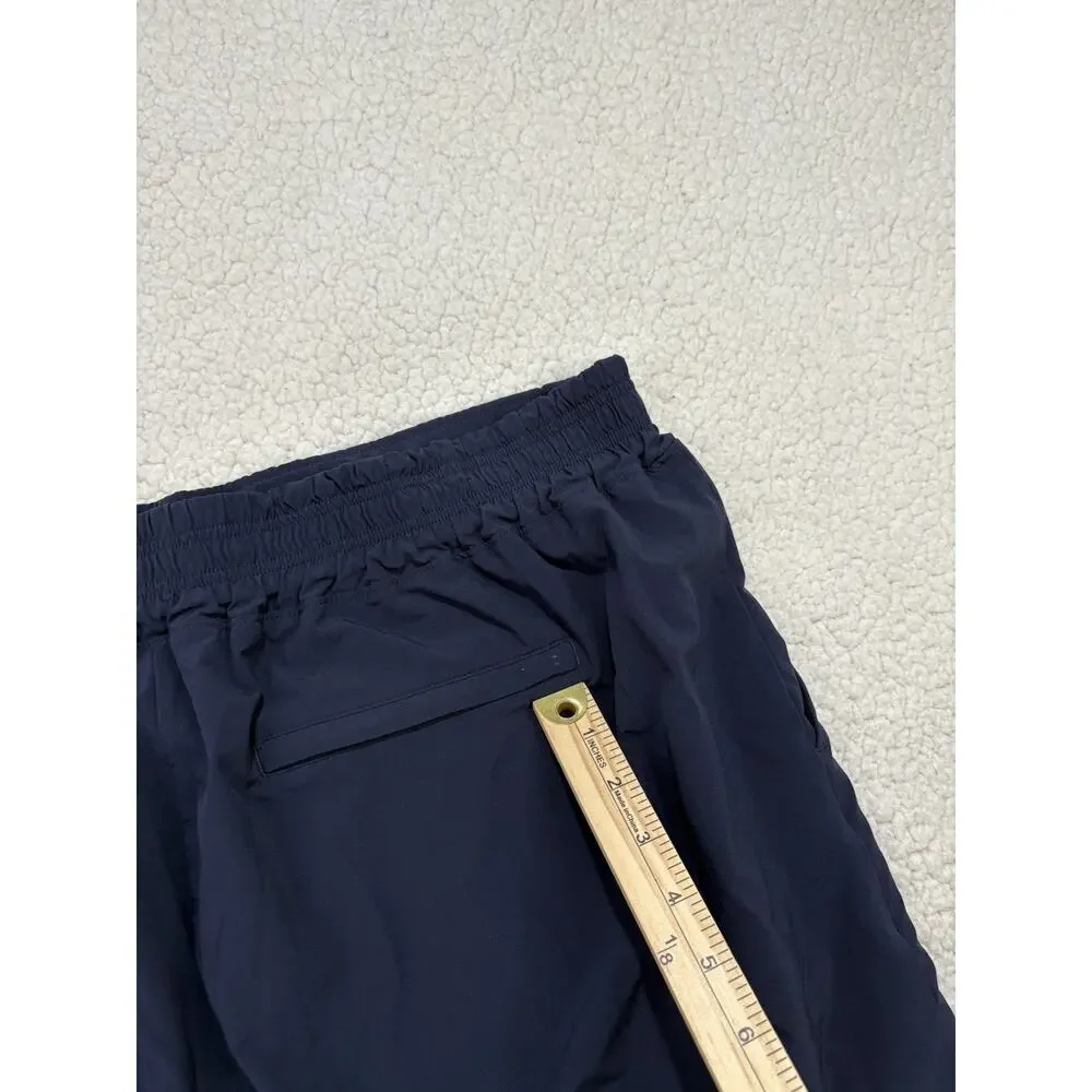 Athleta Brooklyn Wide Leg Crop Pant Womens 20 Navy Pull On Stretch Athleisure